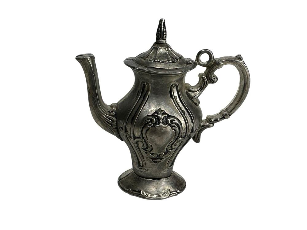 Gorham Chantilly Silverplate Miniature Coffee Pot 4” Ornate Vintage Hollowware